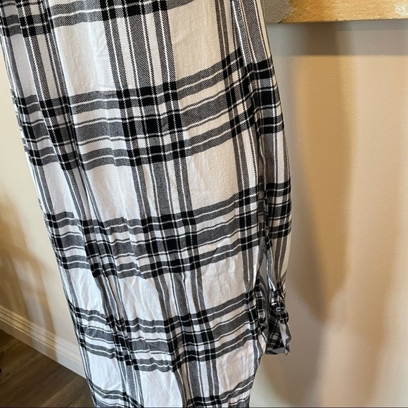 Rails Jordyn Slit Tunic Shirt Plaid Long Length - Picture 8 of 9
